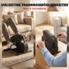 Mini Heimtrainer Pedaltrainer Mit Stufenlosem Widerstand LCD Display 4 fach Verstellbaren Pedalriemen Griff