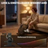 Mini Heimtrainer Pedaltrainer Mit Stufenlosem Widerstand LCD Display 4 fach Verstellbaren Pedalriemen Griff