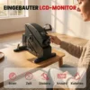 Mini Heimtrainer Pedaltrainer Mit Stufenlosem Widerstand LCD Display 4 fach Verstellbaren Pedalriemen Griff
