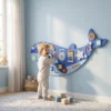 Montessori Motoriek Bord 13 in 1 Houten Druk Bord In Walvorm Wandgemonteerd Activiteitenbord Met Xylofoon Klok Tandwielen