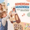 Montessori Motorikbrett Holz Busy Board In Dackelform Wandmontiertes Activity Board Mit Xylophon Zahnrädern Trommel