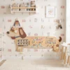 Montessori Motorikbrett Holz Busy Board In Dackelform Wandmontiertes Activity Board Mit Xylophon Zahnrädern Trommel