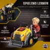 Motorspeelgoed Kinderen 68 delig Graafmachine Autoreparatieset Met Lichtjes & Geluid Mistfunctie Geluiden, Stuurwiel Toeter Geel