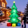 Opblaasbare Kerstboom 300 Cm Met RGB Ster LED licht, Geschenkdozen, XXL IP44 Waterdicht Voor Kerstfeesten