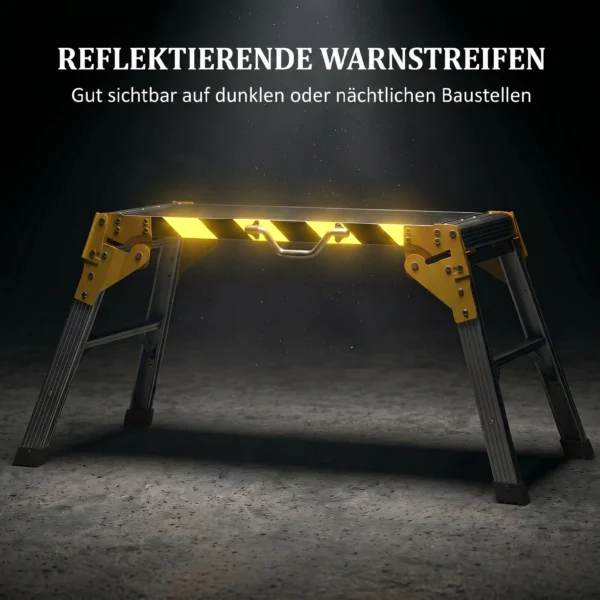 Opvouwbare Aluminium Werkbank Werkplatform Tot 150 Kg, Werkplatform Met Handvat, Antislip Oppervlak