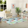 Opvouwbare Baby Speelmat Kinderen 176,5 X 148 Cm Dubbelzijdige Kruipmat Met Alfabet En Dierenmotiefpatroon