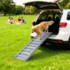 Opvouwbare Hondenloopplank Voor Auto Met 10 Treden, Antislip Oppervlak, 154x40cm Voor Grote Honden Tot 25kg