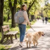 Opvouwbare Hondenrugzak Katzenrucksack Met Netvenster, Zijvakken, Uitneembare Bodem Tot 5 Kg Grijs