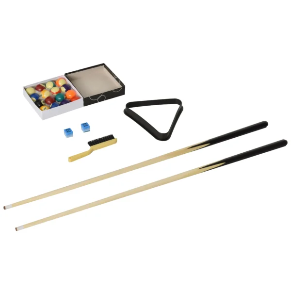 Opvouwbare Mini Biljarttafel Met 2 Keus, 16 Ballen, Krijt, Driehoek, Accessoires 140 X 63 X 75 Cm