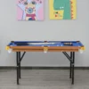 Opvouwbare Mini Biljarttafel Met 2 Keus, 16 Ballen, Krijt, Driehoek, Accessoires 140 X 63 X 75 Cm