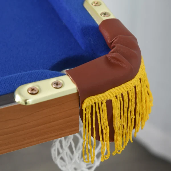 Opvouwbare Mini Biljarttafel Met 2 Keus, 16 Ballen, Krijt, Driehoek, Accessoires 140 X 63 X 75 Cm