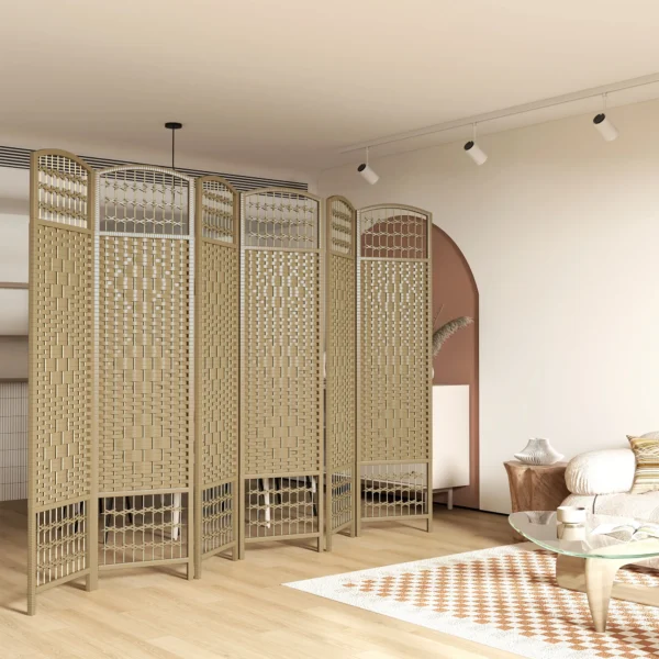 Paravent 6 delig 240 X 170 Cm Opvouwbare Kamerverdeler Scheidingswand Van Golfvezel Scheidingswand Voor Woonkamer