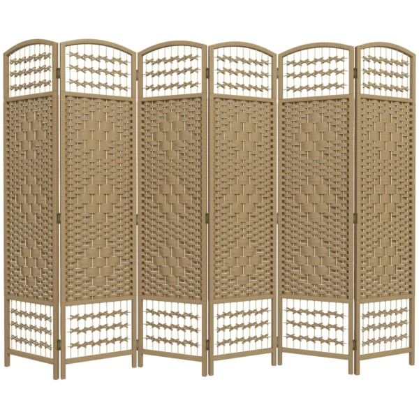 Paravent 6 delig 240 X 170 Cm Opvouwbare Kamerverdeler Scheidingswand Van Golfvezel Scheidingswand Voor Woonkamer