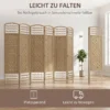 Paravent 6 delig 240 X 170 Cm Opvouwbare Kamerverdeler Scheidingswand Van Golfvezel Scheidingswand Voor Woonkamer