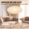Pendelleuchte Höhenverstellbare Hängelampe Mit E14 Fassung In Weiß Und Gold