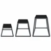Plyometrische Sprungboxen 3 delige Set 30,5/45,8/61 Cm Stapelbare Plyo Jump Box Gemaakt Van Staal Tot 200 Kg