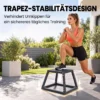 Plyometrische Sprungboxen 3 delige Set 30,5/45,8/61 Cm Stapelbare Plyo Jump Box Gemaakt Van Staal Tot 200 Kg