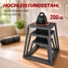 Plyometrische Sprungboxen 3 delige Set 30,5/45,8/61 Cm Stapelbare Plyo Jump Box Gemaakt Van Staal Tot 200 Kg