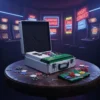 Poker Set, 500 Chips, Dobbelstenen, 2 Kaartspellen, Accessoires, Koffer, Voor 10 Spelers