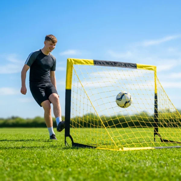 Pop Up Voetbaldoel Voor Tuin Tieners & Volwassenen Draagbaar Buitendoel Met Scheurbestendig Doelnet Glasvezelstangen