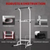 Power Tower In Hoogte Verstelbaar 176,5 227 Cm Dip Station Multifunctioneel Met Stalen Frame 120 Kg Draagvermogen