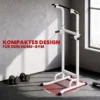 Power Tower In Hoogte Verstelbaar 176,5 227 Cm Dip Station Multifunctioneel Met Stalen Frame 120 Kg Draagvermogen