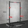 Power Tower Squat Rack Vrijstaande Klimmzugstange Met Verstelbare Breedte Schijvenhouder Landmine