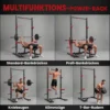 Power Tower Squat Rack Vrijstaande Klimmzugstange Met Verstelbare Breedte Schijvenhouder Landmine