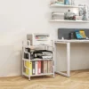 Printerstandaard Printertafel Met 3 Niveaus En Opbergruimte, 55 X 40 X 77cm