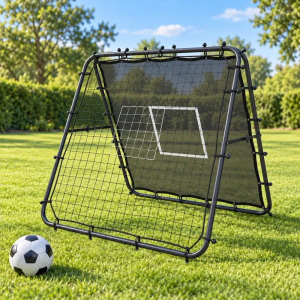 Rebounder Für Fußball Höhe & Breite Verstellbares Doppelseitiges Klappbar Rebounder Netz Mit Ziel 5 Winkeln Stahlrahmen