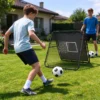 Rebounder Für Fußball Höhe & Breite Verstellbares Doppelseitiges Klappbar Rebounder Netz Mit Ziel 5 Winkeln Stahlrahmen