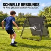 Rebounder Für Fußball Höhe & Breite Verstellbares Doppelseitiges Klappbar Rebounder Netz Mit Ziel 5 Winkeln Stahlrahmen