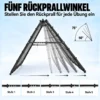 Rebounder Für Fußball Höhe & Breite Verstellbares Doppelseitiges Klappbar Rebounder Netz Mit Ziel 5 Winkeln Stahlrahmen