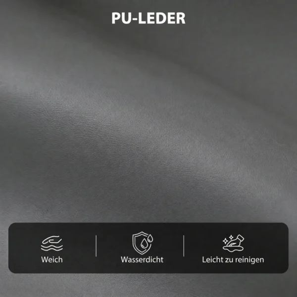 Relaxfauteuil Met Push Back Ligfunctie En Voetensteun TV fauteuil Van PU leer Grijs