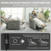 Relaxfauteuil TV fauteuil Elektrisch Met Ligfunctie Verwarming Vibratiemassage