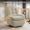 Relaxfauteuil TV fauteuil Met Ligfunctie, Draaibare Relaxstoel Met Schommelfunctie, Voor Woonkamer, Slaapkamer