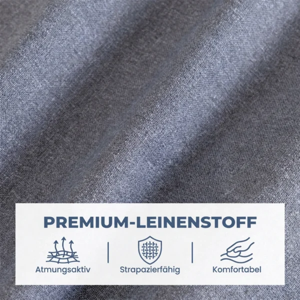 Relaxsessel, Liegefunktion Und Fußstütze, Verstellbar, Bis 120 Kg, Stahlrahmen, 84 X 92 X 100 Cm, Grau