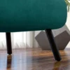 Relaxstoel In Scandinavisch Design, Ligstoel, Leesstoel. Incl. Kussen Met Knoophechting, Zwart + Natuur