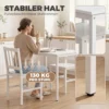 Ruimtebesparende Eetgroep, Rechthoekige Keukentafel Met 2 Stoelen, Wit
