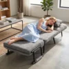 Schlafsessel 3 In 1 Opvouwbare Stoel Met Slaapfunctie, 186 X 60 Cm Schlafsessel Met 5 traps Verstelbare Rugleuning