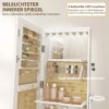 Schmuckschrank Mit 360° Schwenkfuß, Beleuchtetem Innenspiegel