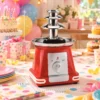 Schokoladenbrunnen Aus Edelstahl, 3 Ebenen, 270 Ml Elektrisches Fondue Set Mit Heizbasis Für Partys, Rot