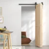 Schuifdeurbeslagset 122 Cm, Beslagset Voor Dubbele Schuifdeuren Met J vormige Hangers, Buisklemmen