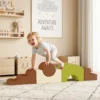 Schuim Bouwstenen 5 delig. Zachte Bouwstenen Kinder Bouwset Met Koord Optiek Antislip Bodem Kleurrijk