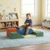 Schuim Bouwstenen Voor Kinderen Klimmen 6 delige Indoor Zachte Bouwstenen Met Antislip Onderkant Fluweelachtige Uitstraling XXL Kleurrijk