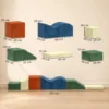 Schuim Bouwstenen Voor Kinderen Klimmen 6 delige Indoor Zachte Bouwstenen Met Antislip Onderkant Fluweelachtige Uitstraling XXL Kleurrijk