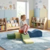 Schuim Bouwstenen Voor Kinderen Klimmen 6 delige Indoor Zachte Bouwstenen Met Antislip Onderkant Fluweelachtige Uitstraling XXL Kleurrijk
