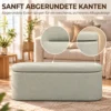 Sitzbank Mit Stauraum Als Polsterbank 116 Cm Grau
