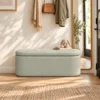 Sitzbank Mit Stauraum Als Polsterbank 116 Cm Grau