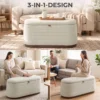 Sitzbank Mit Stauraum Aus Modernem Chenille Truhenbank In 91 Cm Beige